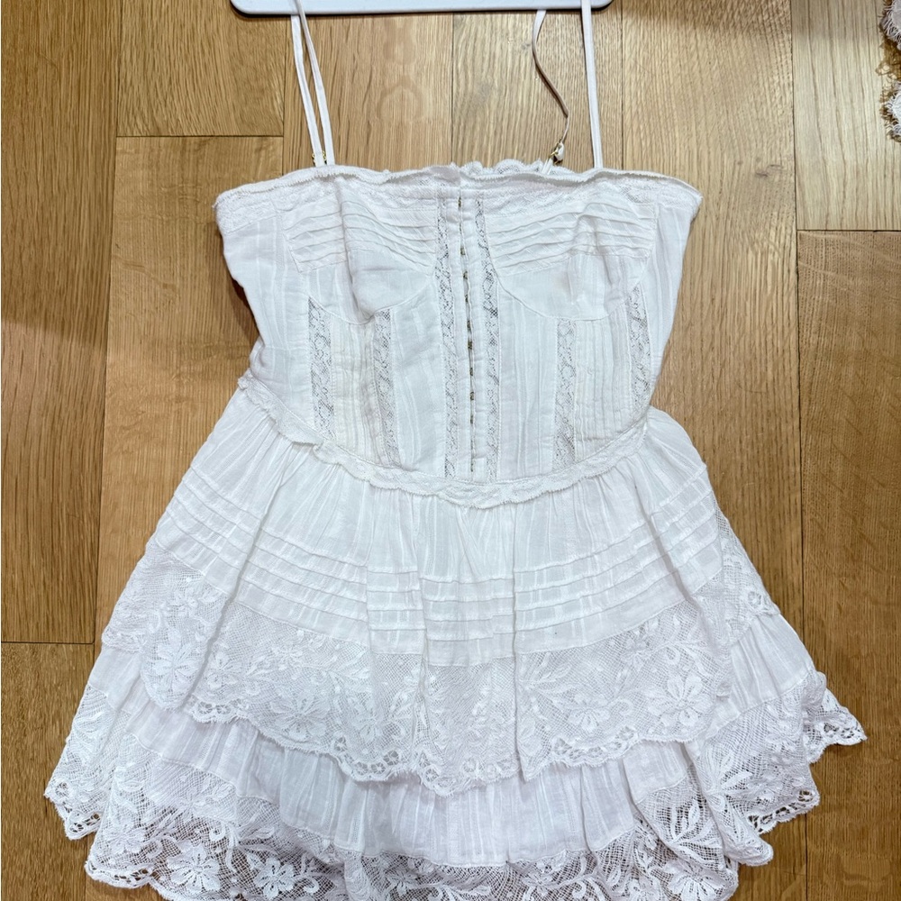 Loveshackfancy Nerida bustier dress size 00 WORN ONCE